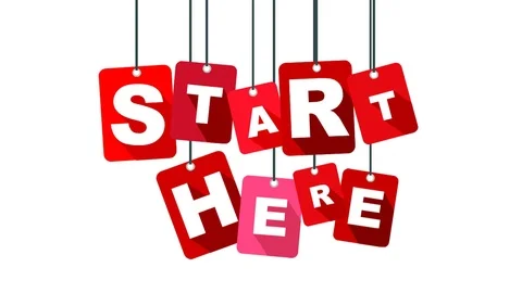 Red animation start here Stock Footage 100997824