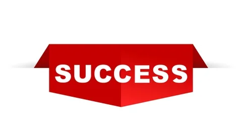 Red animation success Stock Footage 100913269