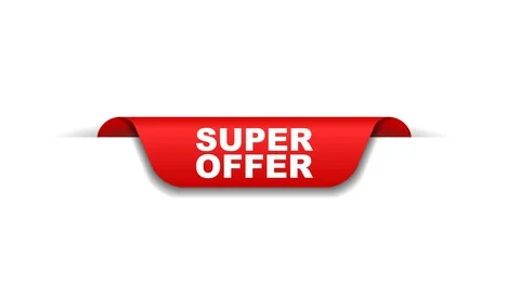 Red animation super offer Stock Footage 103098920