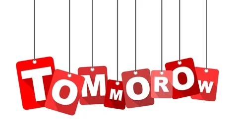 Red animation tommorow Stock Footage 101715406