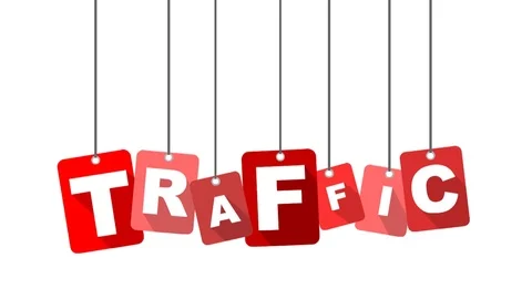 Red animation traffic Stock Footage 101714880