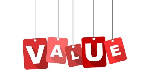 Red animation value Stock Footage 101116668