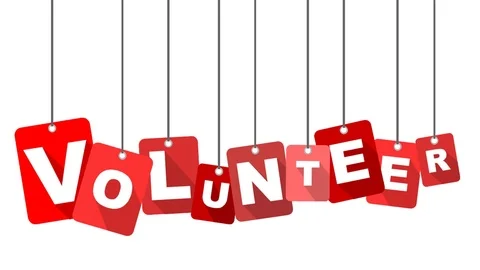 Red animation volunteer Stock Footage 101117328