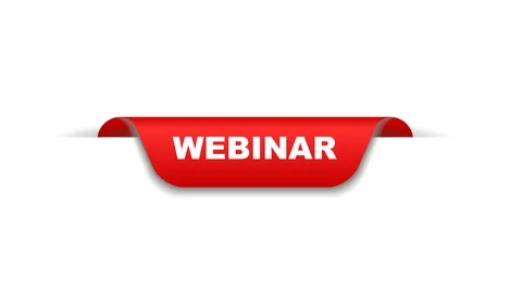 Red animation webinar Stock Footage 103042223