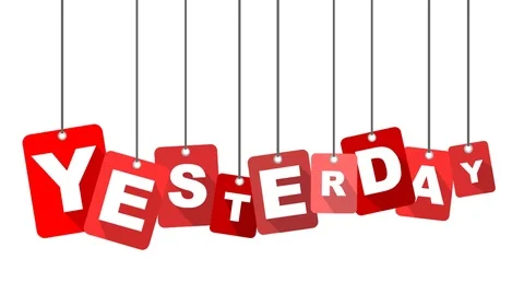 Red animation yesterday Stock Footage 101715437