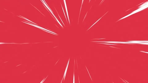 Red Anime Speed Lines Background Animation for Action and Comic Effects Stock-Footage 312357050