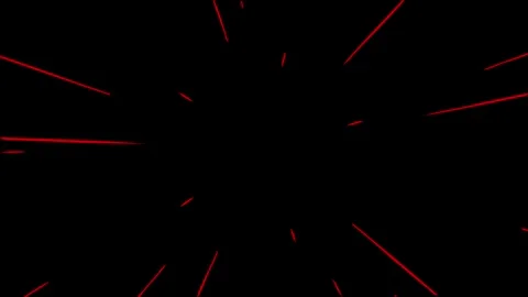 Red Anime Speed Lines Hyperspace Tunnel Effect Stock Footage 330985018