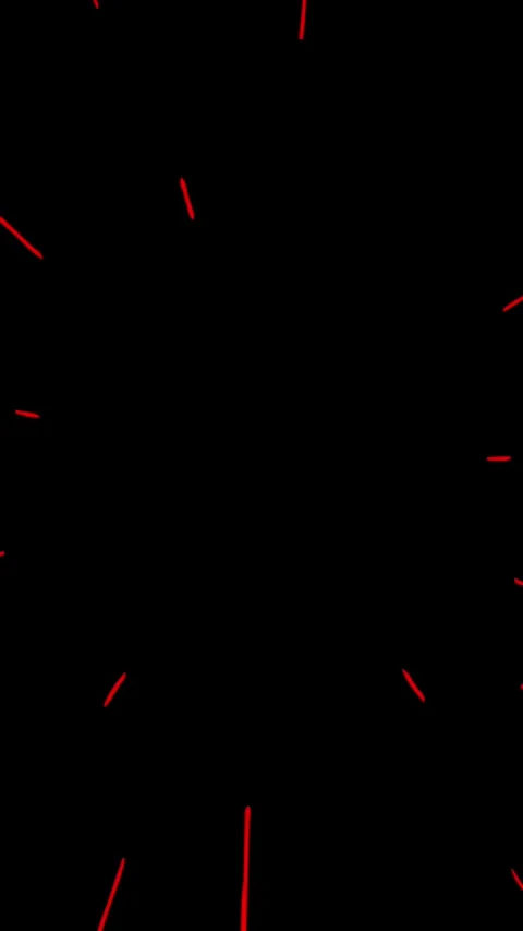 Red Anime Speed Lines Moving Forward In Space, vertical format Stock Footage 340130721