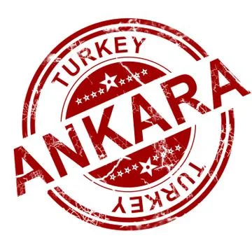 Red Ankara stamp Stock Illustration