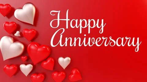 Red anniversay Stock Illustration