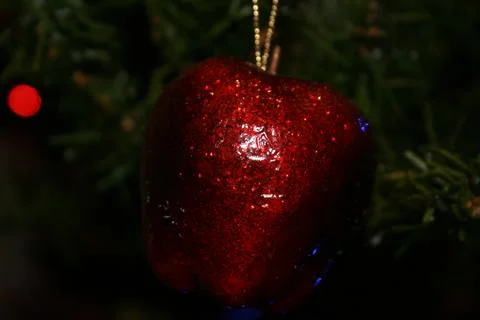 Red Apple Bauble Foto stock