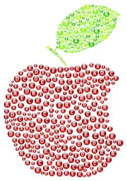 Red Apple Bite Illustrazione stock