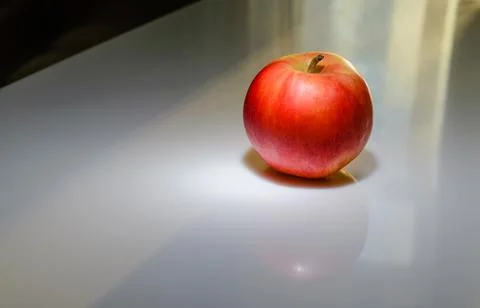 Red Apple for Breakfast Stock Photos