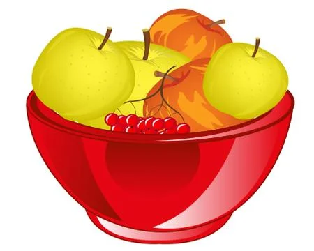 Red apple chalice Stock Illustration