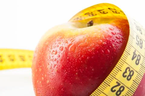 Red apple close-up Stock Photos