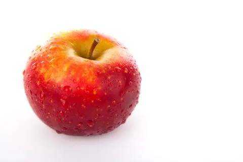 Red apple closeup Foto stock