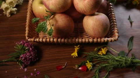 Red apple crisp apple (2) Stock Footage 202234807