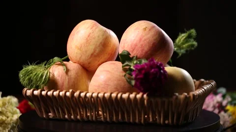 Red apple crisp apple (4) Stock Footage 202234817