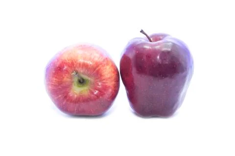 Red apple different type and color Stock Photos