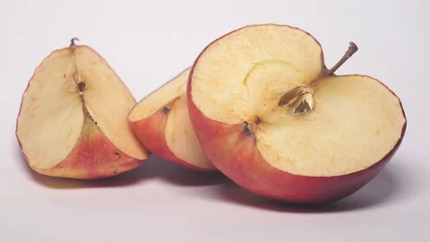 Red apple dried up 10sec- Time lapse Stock Footage 79664172