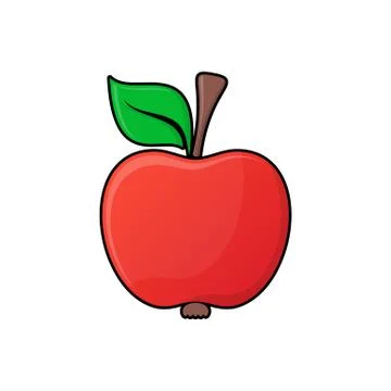 Red apple icon Stock-Illustration
