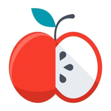 Red Apple Icon Stock Illustration