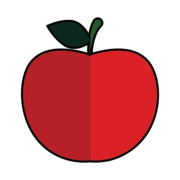 Red apple icon Stock Illustration