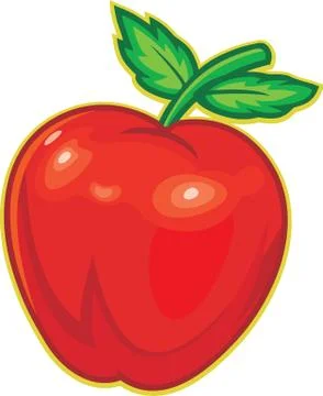Red apple Stock Illustration