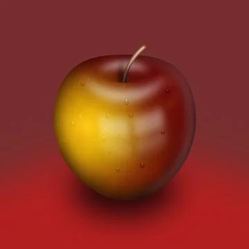 Red apple Stock Illustration