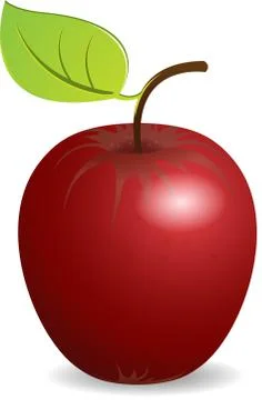 Red Apple Stock Illustration