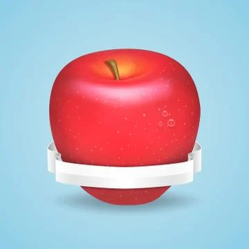 Red apple Stock Illustration