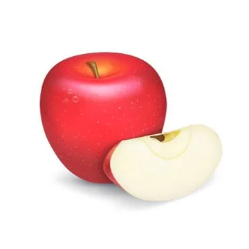 Red apple Stock Illustration