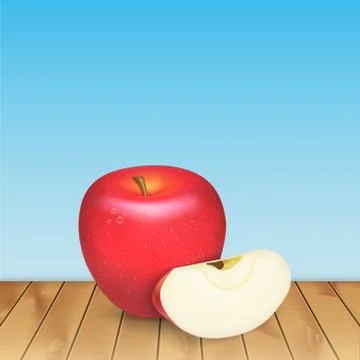 Red apple Stock Illustration
