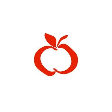 Red apple Stock Illustration