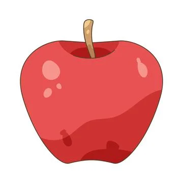 Red apple Stock Illustration