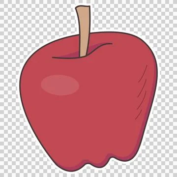 Red apple Stock Illustration