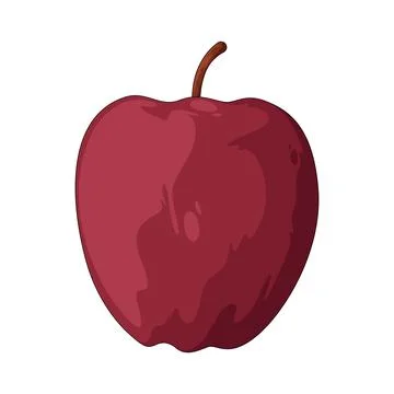 Red apple illustration Stock Illustration