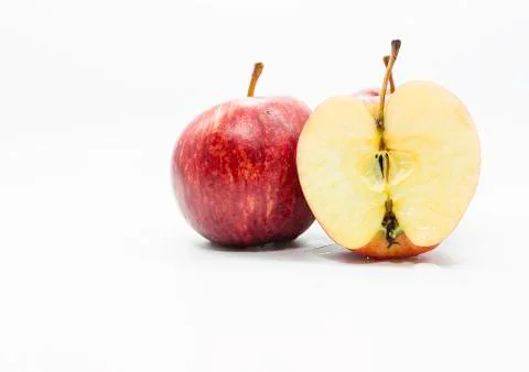 Red apple isolate on white background Foto stock