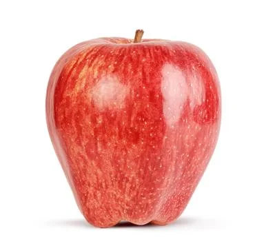 Red apple isolate on white background. Clipping path Stock Photos