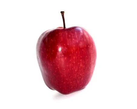 The red apple isolate on white background Foto stock