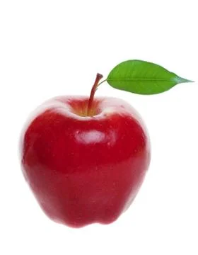 Red apple isolated Stock Photos