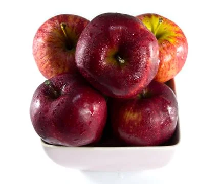 Red apple isolated Stock Photos