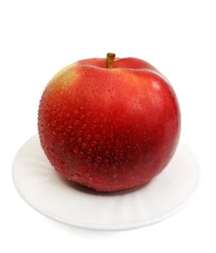 Red apple, isolated Stock Photos