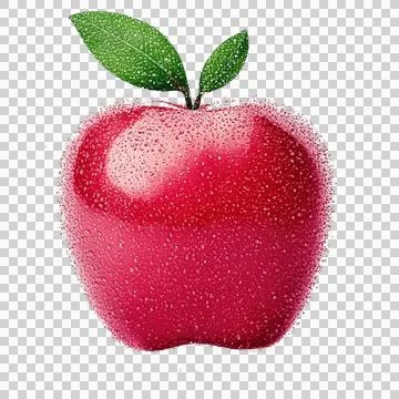 Red Apple. Isolated Sweet Fruit. Stock Illustration