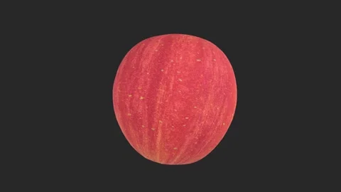 Red apple isolated on white background Stock Footage 308452300