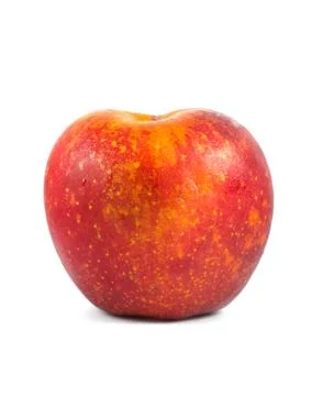 Red apple isolated on white background Stock Photos