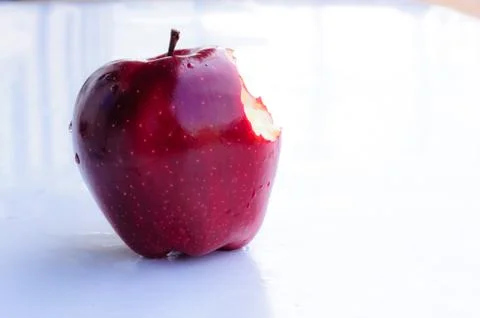Red apple isolated on a white background Stock Photos