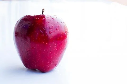 Red apple isolated on a white background Stock Photos