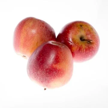 Red apple isolated on white background cutout Stock Photos