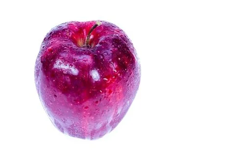 Red apple isolated on white background Stock Photos